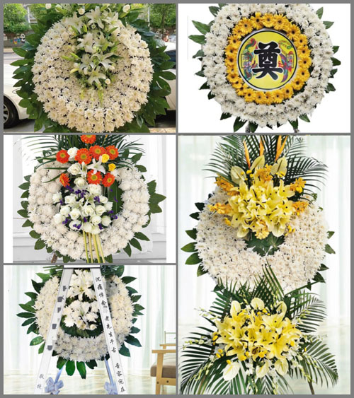 浙江省台州温岭市松门镇新丰村花圈速递
